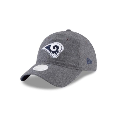 Los Angeles Rams Gorra | New Era NFL Melton Wool 9twenty Adjustable Cap Mexico - Grises